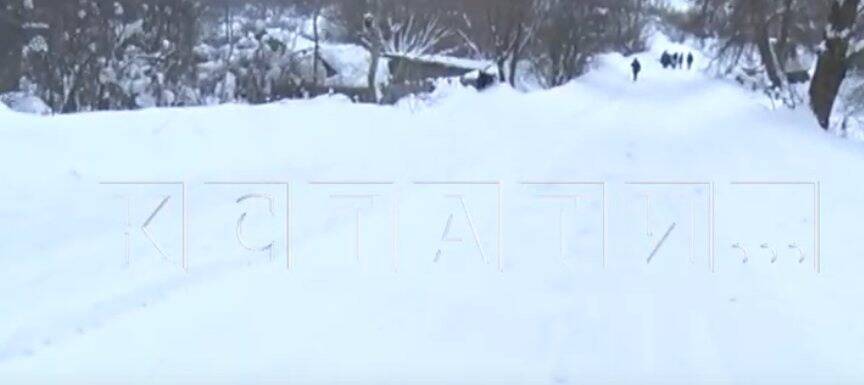 Жители деревни в Богородском районе оказались в изоляции из-за снега