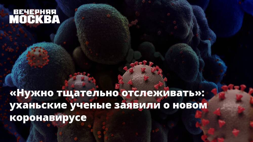 «Нужно тщательно отслеживать»: уханьские ученые заявили о новом коронавирусе