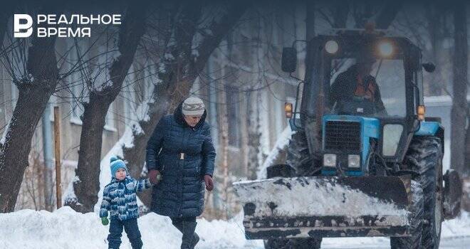 За сутки с улиц Казани вывезли более 14,7 тысячи тонн снега
