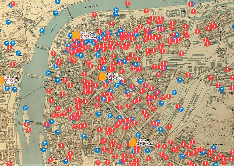 Онлайн-карта расскажет о судьбах пражских евреев в годы Холокоста