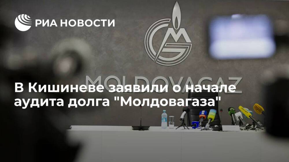 Вице-премьер Молдавии Спыну сообщил о начале процесса аудита долга компании "Молдовагаз"