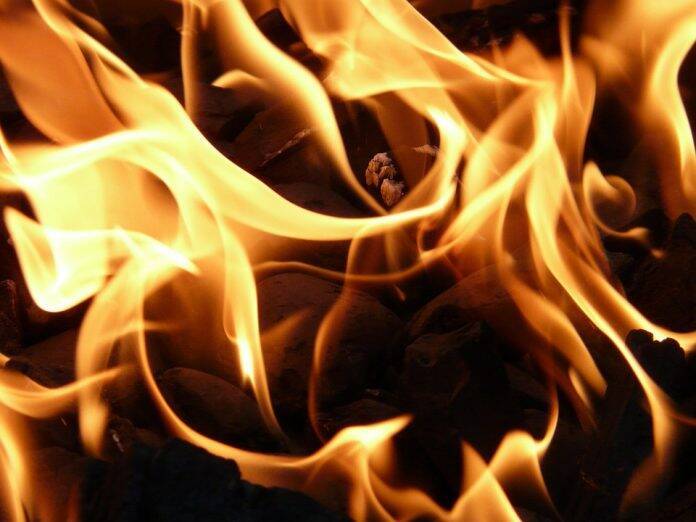 На пожаре в Ухоловском районе пострадал человек