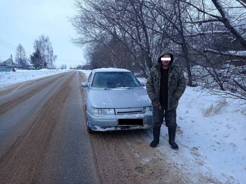 В Старожиловском районе остановили пьяного водителя на Peugeot