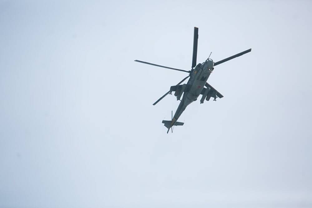 В Ульяновской области разбился военный вертолет