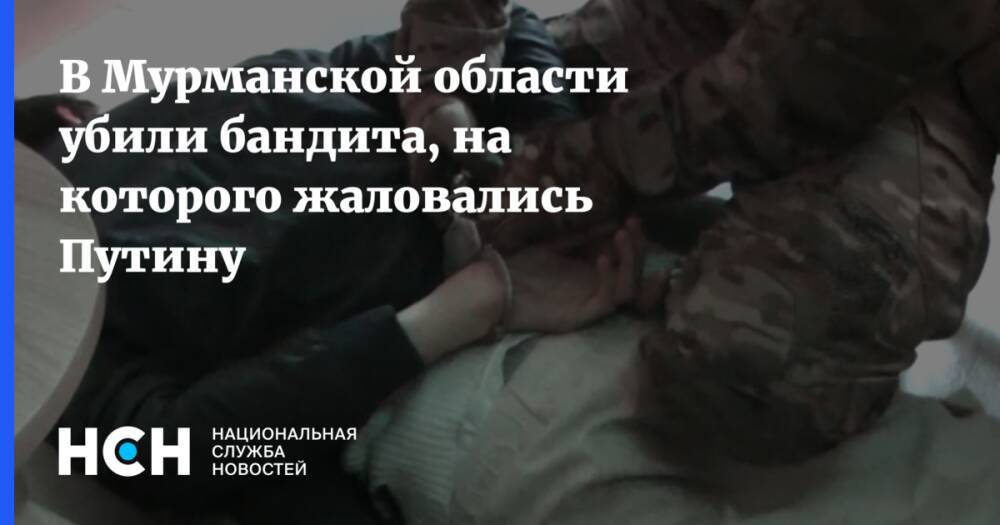 В Мурманской области убили бандита, на которого жаловались Путину