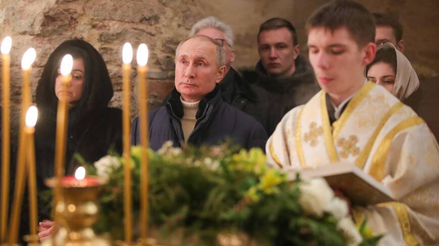Песков: Путин посетит рождественскую службу
