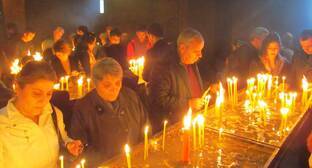Прихожане Армянской апостольской церкви отметили канун Богоявления