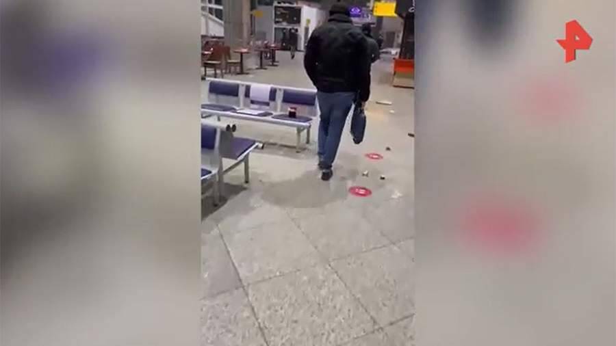 Появилось видео результата погромов протестующих в аэропорту Алма-Аты