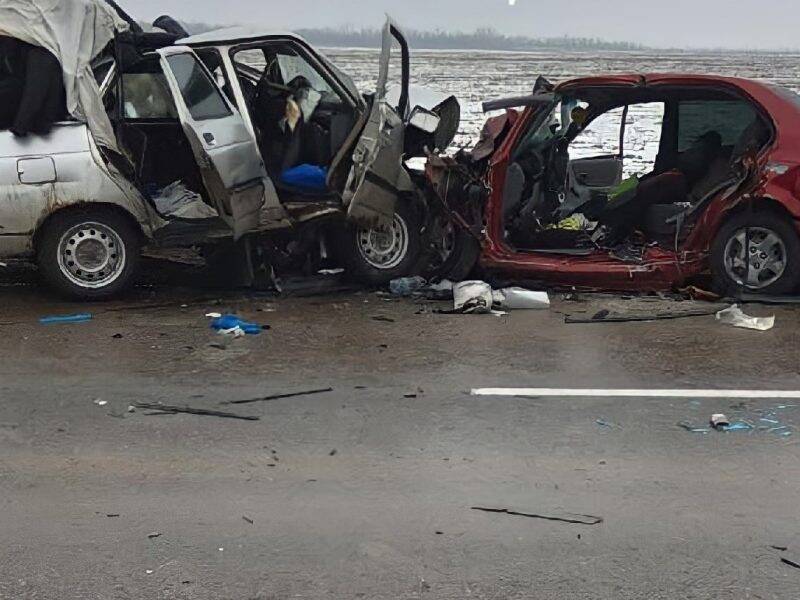 Жизни двоих водителей унесло лобовое столкновение на трассе в Ростовской области