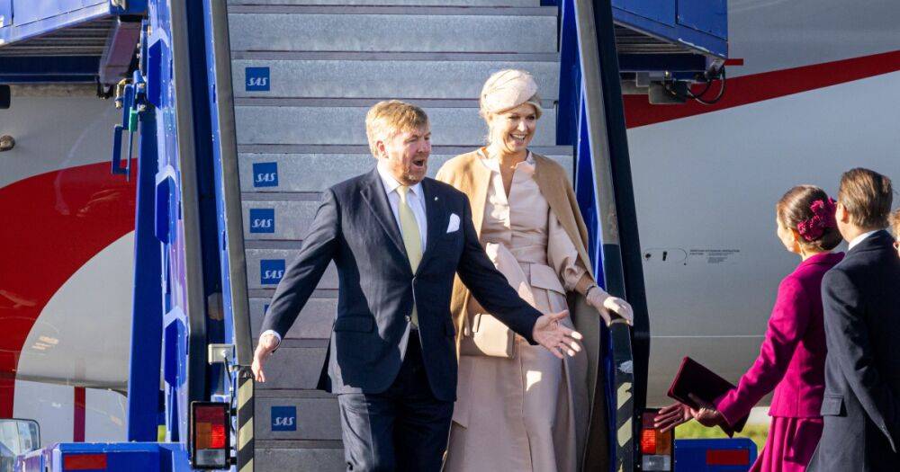 Король Нидерландов сам сел за штурвал самолета, на котором прилетел в Швецию