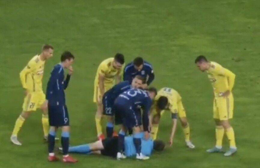 Главный арбитр матча БАТЭ - «Динамо-Брест» потерял сознание во время игры