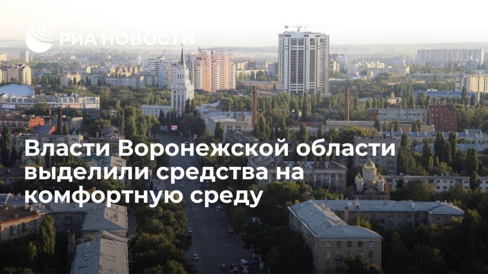 Власти Воронежской области направили свыше двух миллиардов рублей на комфортную среду