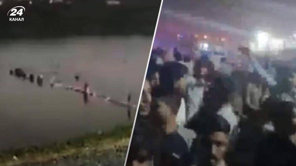 В Индии обрушился мост, на котором находились сотни людей: уже известно о десятках жертв