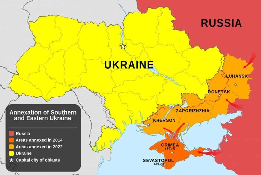 Путін має намір підписати «закон» про прийняття до складу РФ українських територій
