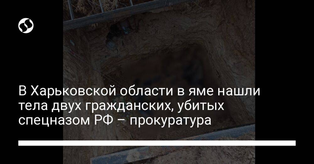 В Харьковской области в яме нашли тела двух гражданских, убитых спецназом РФ – прокуратура