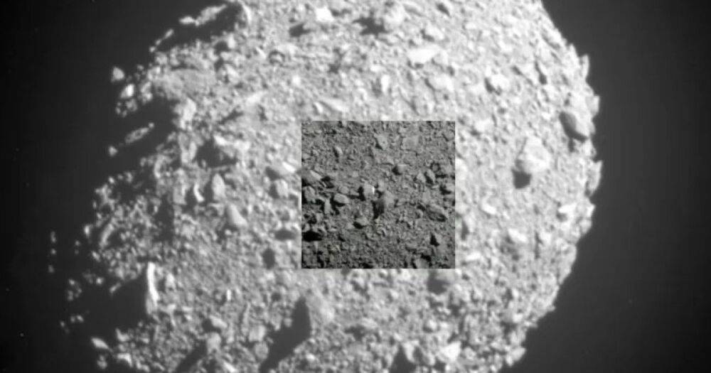 Человек и астероид. Показан истинный размер камня, в который врезался аппарат DART (фото)