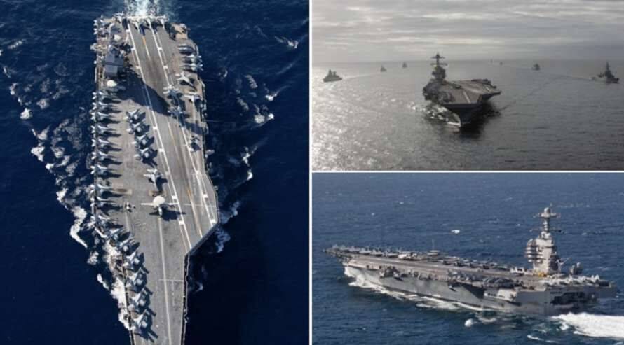 Ударна група кораблів ВМС США з атомним авіаносцем на чолі прямує до Європи
