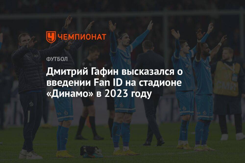 Дмитрий Гафин высказался о введении Fan ID на стадионе «Динамо» в 2023 году