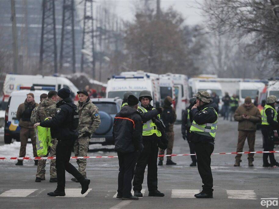 Патрульная полиция показала видео с места ракетного удара в Киеве 23 ноября