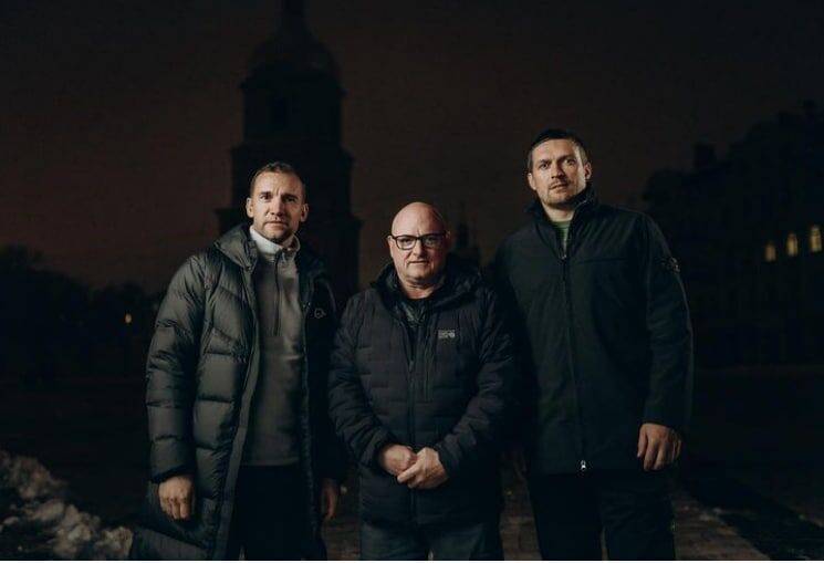 Амбассадоры UNITED24 Усик, Шевченко и астронавт Келли провели встречу в Киеве