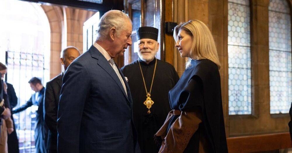 Елена Зеленская в Лондоне встретилась с королем Карлом ІІІ