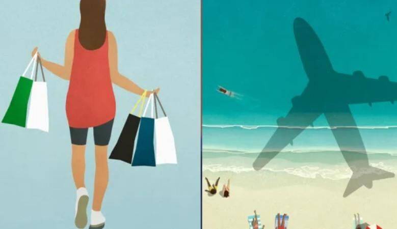 Американцы стали больше тратить на путешествия. Расходы на покупку товаров сократили