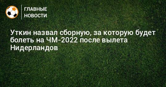 Уткин назвал сборную, за которую будет болеть на ЧМ-2022 после вылета Нидерландов