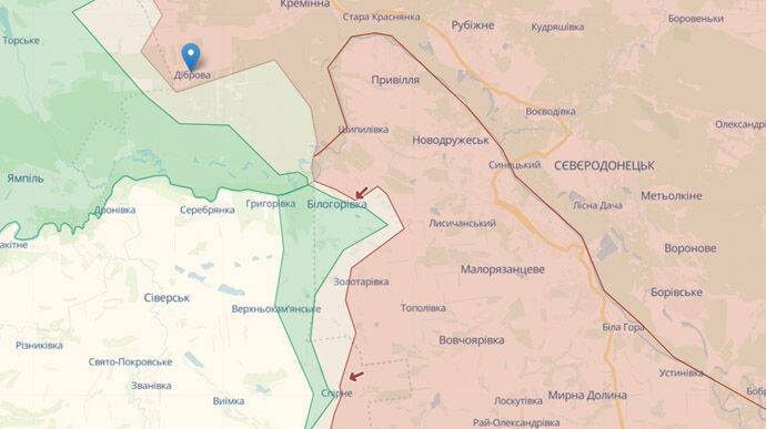 Ситуація на Луганщині: ЗСУ просунулися майже на 1,5 км у районі села Діброва