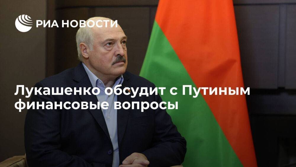 Президент Лукашенко планирует обсудить с Путиным вопросы стабильности финансовых систем