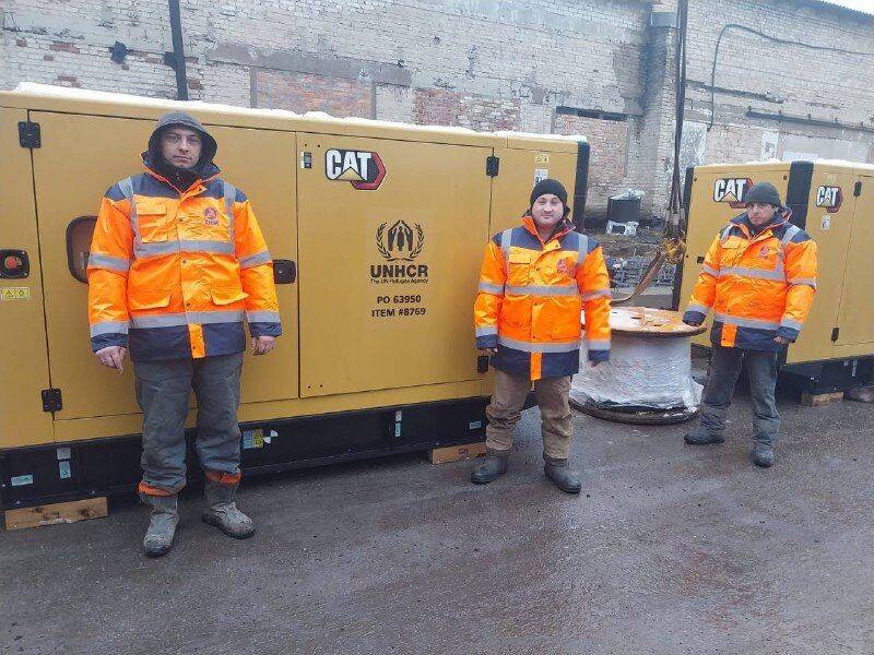 Харькову подарили генераторы, которые обеспечат светом и теплом полсотни домов