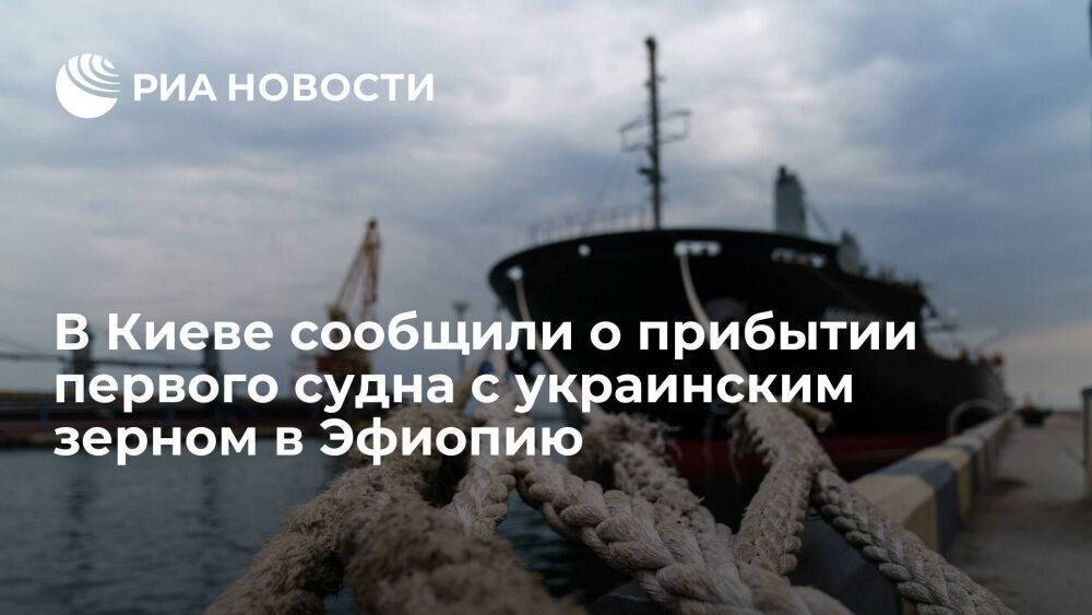 Ермак: первое судно с украинским зерном по программе Grain from Ukraine прибыло в Эфиопию