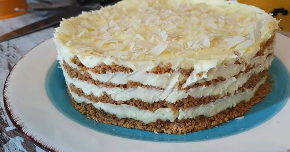 Торт "Пломбирный": фантастический десерт без печенья и выпечки