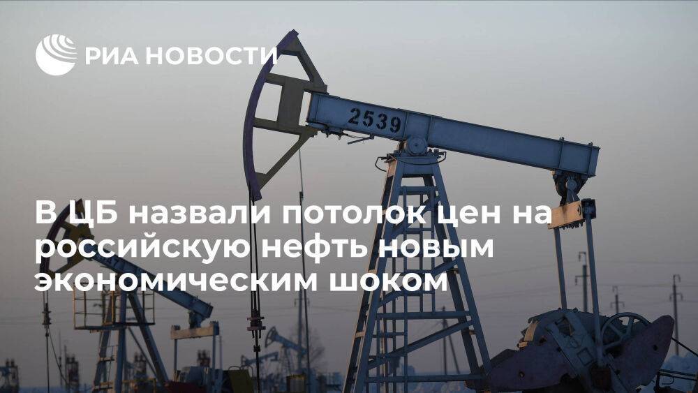 ЦБ: лимит цен и запрет на морской экспорт нефти из России станут новым экономическим шоком