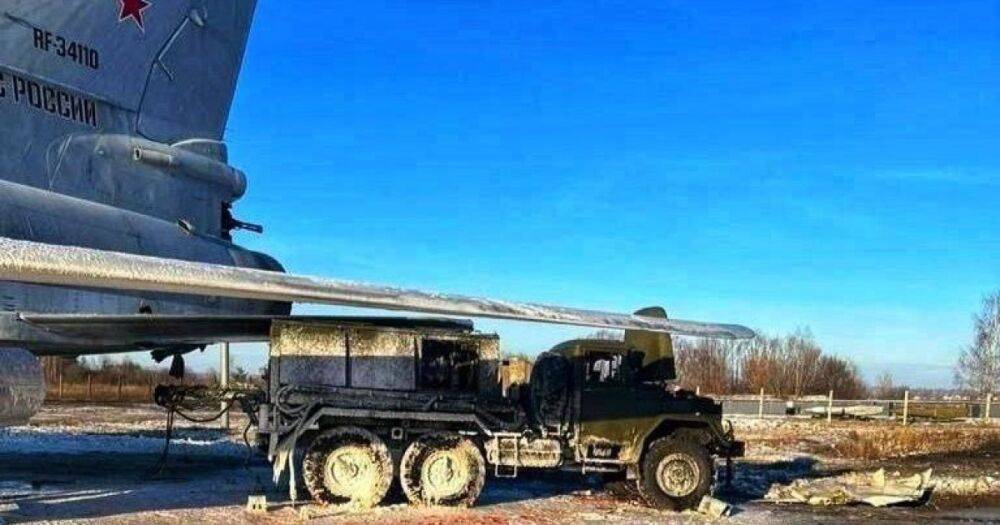 Пожарные машины и Ту-95 в пене: в сети появились новые снимки авиабазы "Дягилево" (фото)
