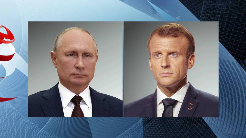 Владимир Путин провел телефонный разговор с президентом Франции Эммануэлем Макроном