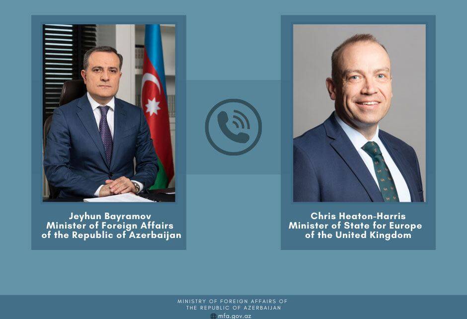 Состоялся телефонный разговор между главой МИД Азербайджана и госминистром Великобритании