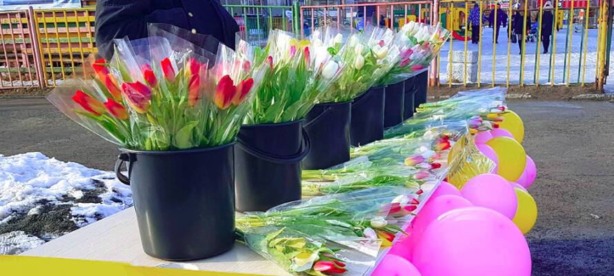 Власти Петрозаводска выделили места для торговли цветами на 8 марта
