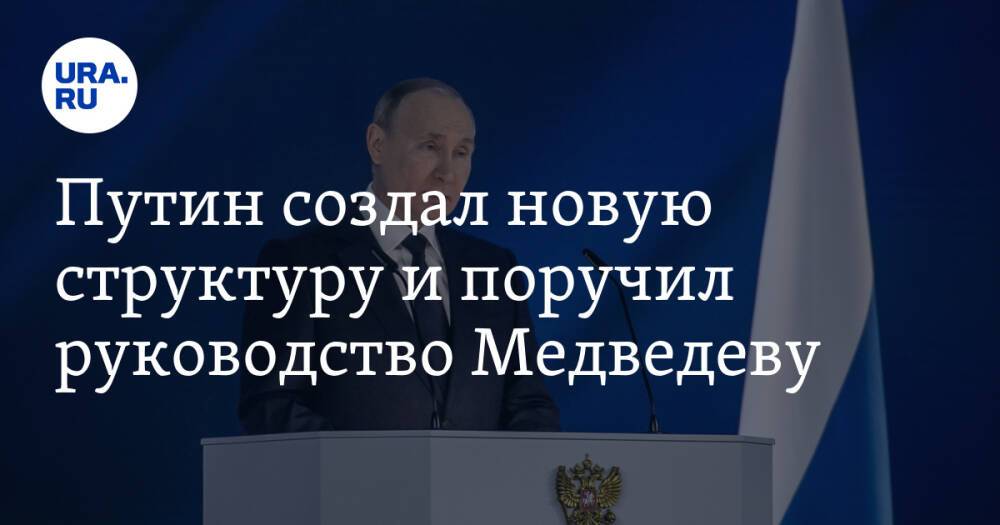 Путин создал новую структуру и поручил руководство Медведеву