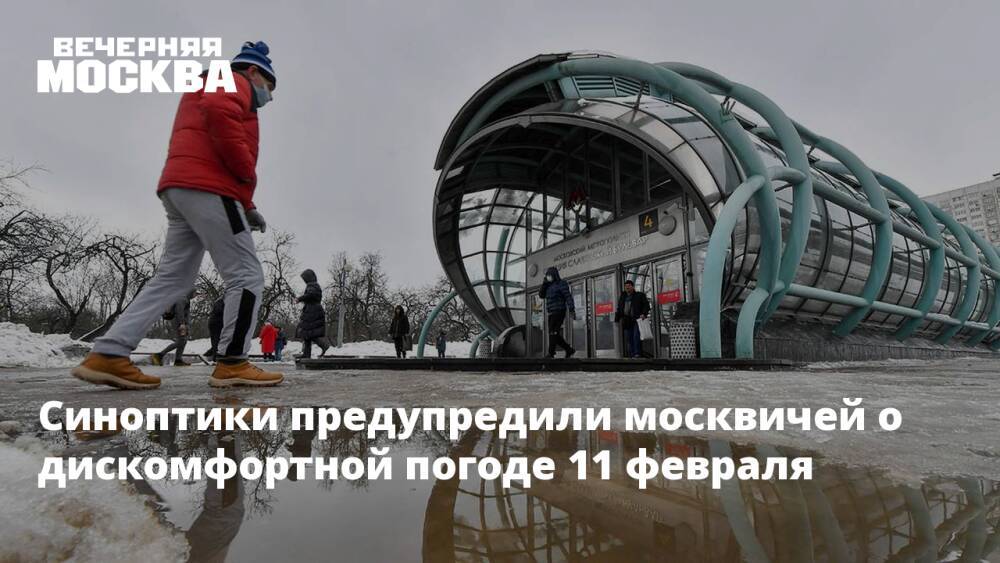Синоптики предупредили москвичей о дискомфортной погоде 11 февраля