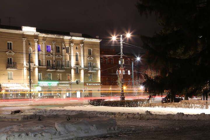 В Воронеже на проспекте Революции проверили параметры освещения новых светильников