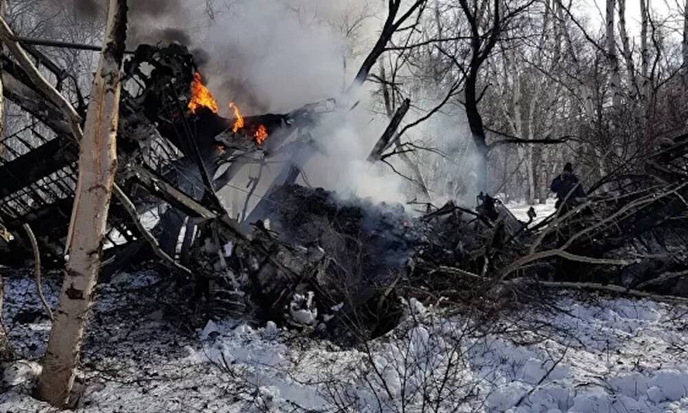 В России во время взлета разбился самолет