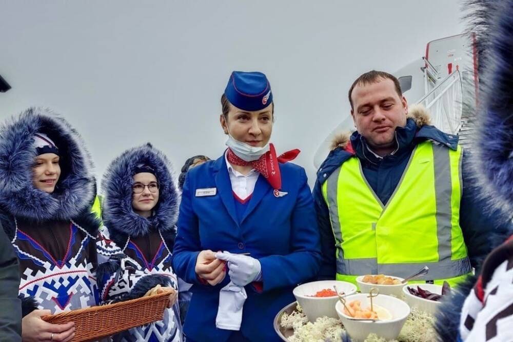 Приземлился первый прямой рейс «Аэрофлота» из Петербурга в Апатиты