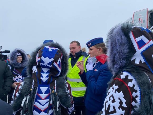 Из Петербурга в аэропорт «Хибины» прибыл первый прямой рейс авиакомпании «Россия»