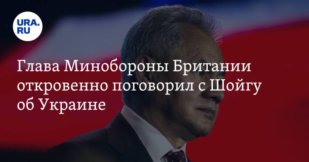 Глава Минобороны Британии откровенно поговорил с Шойгу об Украине