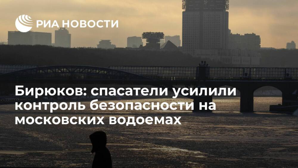 Заммэра Бирюков: спасатели усилили контроль безопасности на водоемах Москвы из-за оттепели