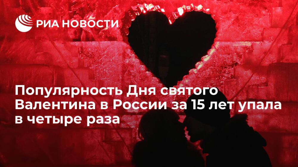 SuperJob: популярность Дня святого Валентина в России за 15 лет снизилась в четыре раза