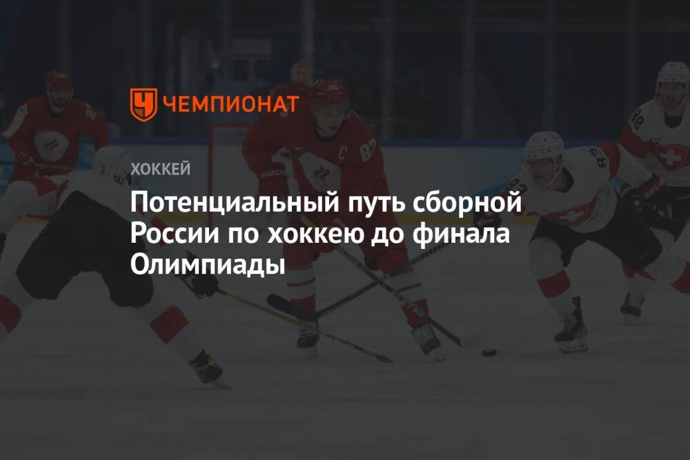 Потенциальный путь сборной России по хоккею до финала Олимпиады