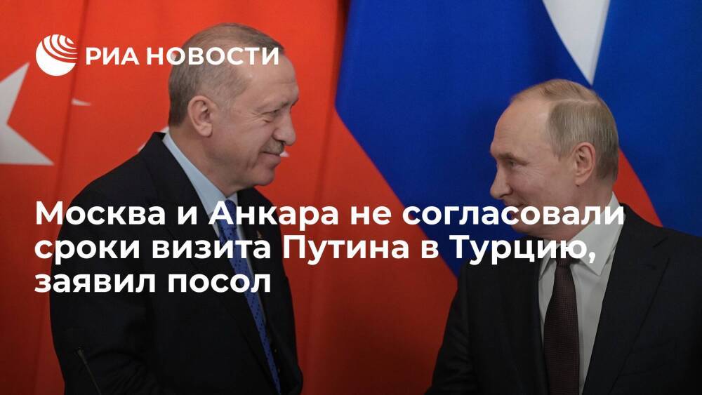 Посол Ерхов: Москва и Анкара еще не согласовали сроки визита Путина в Турцию