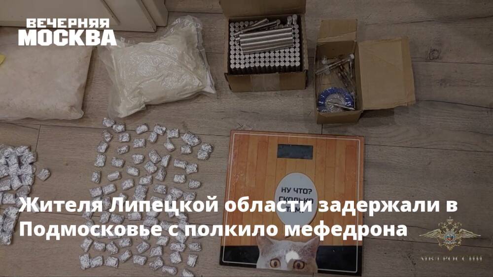 Жителя Липецкой области задержали в Подмосковье с полкило мефедрона