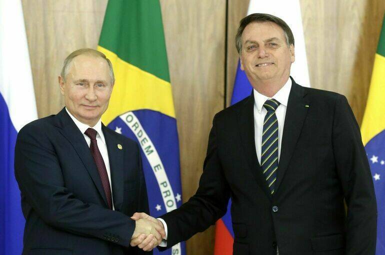 Путин проведет встречу с президентом Бразилии